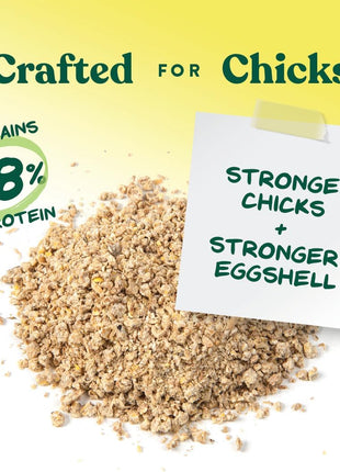 Manna Pro Medicated Chick Starter Grower Feed, Dried High Protein Chicken Food Crumbles with Amprolium for Coccidiosis Prevention, Complete Chicken Feed for Baby Chicks, 5 lb Bag