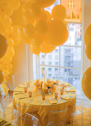 PartyWoo Mustard Yellow Balloons 100pcs Different Sizes of 18 12 10 5 Inch Yellow Fall Balloon Arch Kit for Birthday Engagement Baby Shower Bee Sunflower Little Cutie Party Decorations Yellow Y10