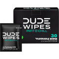 DUDE Wipes - On-The-Go Flushable Wipes - 1 Pack, 30 Wipes - Mint Chill Extra-Large Individually Wrapped Adult Wet Wipes - Eucalyptus & Tea Tree Oil - Septic and Sewer Safe