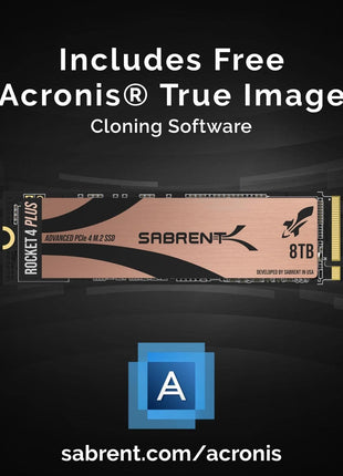 SABRENT 8TB Rocket 4 Plus NVMe 4.0 Gen4 PCIe M.2 Internal SSD Extreme Performance Solid State Drive R/W 7100/6600MB/s (SB-RKT4P-8TB)