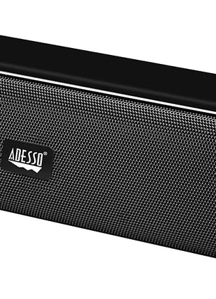 Adesso Xtream S5 USB Sound Bar Speaker for PC Desktop 5W x 2, Black