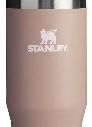 STANLEY IceFlow Flip Straw Tumbler with Handle 30 oz | Twist On Lid and Flip Up Straw | Leak Resistant Water Bottle | Insulated Stainless Steel |BPA-Free | Rose Quartz 1.0