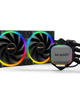 be quiet! Pure Loop 2 FX 240mm, CPU Liquid Cooler for Intel Core i3/i5/i7 or AMD Ryzen 3/5/7, ARGB LED Illumination, 2X Light Wings PWM high-Speed Fan -BW013