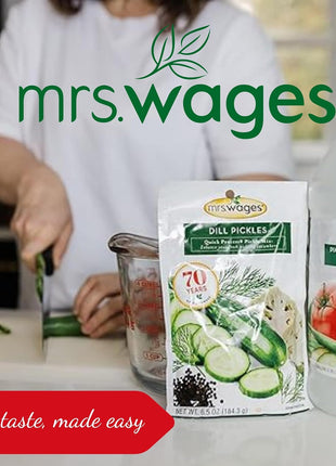 Mrs. Wages Pickle Mix, Xtra Crunch, Easy-To-Use, Fast Results, Great Taste & Crispness, Ensures Crunchiness, 5.5 oz Jar (Pack of 1)