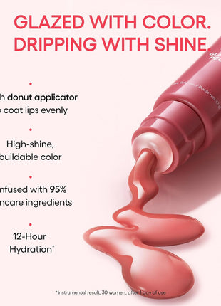 LANEIGE Glaze Craze Tinted Lip Serum, Strawberry Sprinkles: Hydrating Serum for Glossy,Nourished Lips with Plumping Polypeptides,0.42 oz