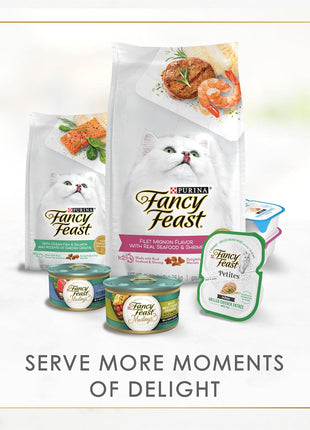 Purina Fancy Feast Delights with Cheddar Grilled Chicken, Turkey or Whitefish and Cheddar Cheese Feast in Gravy Wet Cat Food Variety Pack - (Pack of 24) 3 oz. Cans