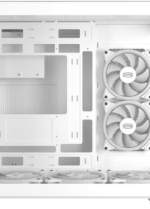 PCCOOLER CPS - C3 T500 ARGB White - Mid Tower - Gaming Desktop Case with 6 ARGB Fans - ATX/M-ATX/ITX - 270 Column Free Panoramic View - 360MM Radiator & 400MM GPU Support (C3-T500WHD6-GL)