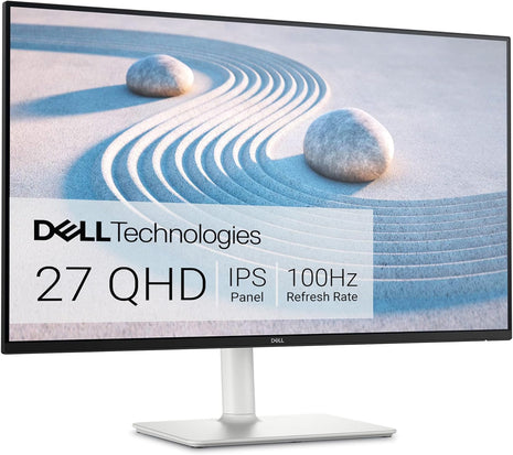 Dell S2725DS Monitor - 27 Inch, QHD (2560x1440) Display, 100Hz refresh rate, 1500:1 contrast ratio, TÜV Rheinland Eye comfort 4 Star,Integrated 2x5W speaker, Height/Tilt/Swivel/Pivot- Ash White color