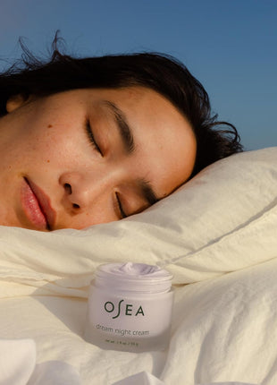 OSEA Dream Night Cream with Bio-Retinol - Anti-Aging Hydrating Face Cream with Algae-Derived Bio Retinol - Plumps, Firms, & Smooths Line and Wrinkles