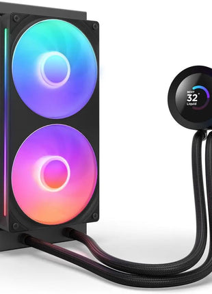 NZXT Kraken Plus 240 RGB – AIO CPU Liquid Cooler – 240mm Radiator – F240 RGB Core Single Frame Fan – Customizable 1.54 inch Square LCD – AMD® AM5, AM4 – Intel® LGA 1851/1700, 1200/115X – Black