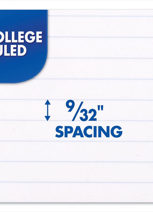 Mead Spiral Notebook, 1 Subject, College Ruled Paper, 7-1/2" x 10-1/2", 70 Sheets per Notebook, Colors Will Vary, 6 Pack (73065)