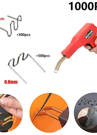 1000PCS Welding Rods Hot Staples Plastic Repair Machine Welding Staples for Hot Stapler Repair Car Bumpers Machine Dashboards Lamp Holders Daily Plastics Supplies Plastics Rings 0.8mm 0.6mm Staple