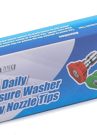 Tool Daily Pressure Washer Spray Nozzle Tips Multiple Degrees, 1/4 inch 5-Pack (2.5 GPM)