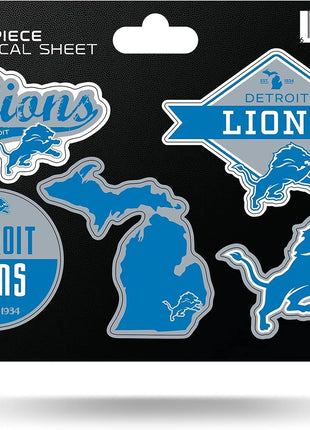 Rico Industries NFL 5-Pc Sticker Sheet