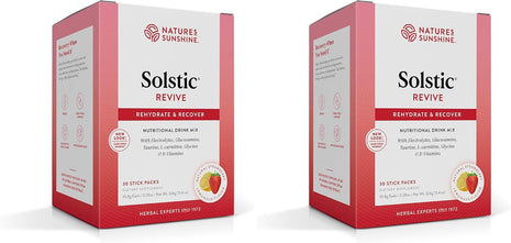 Nature's Sunshine Solstic Revive, 60 Packets | Post Workout Recovery Drink with Vitamin C, Vitamin E, and Calcium to Support Bone Health and Replenish Important Nutrients