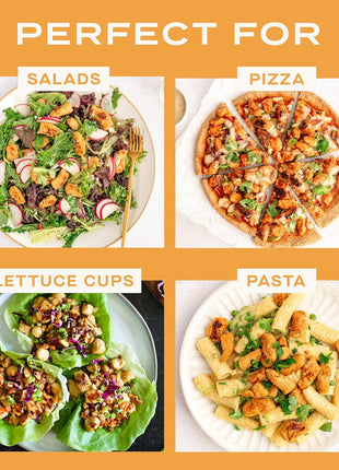 Abbot's Plant-Based Chopped Chick'n, Vegan, Gluten-Free, High-Protein