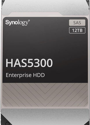 Synology HAS5300 HAS5300-12T 12 TB Hard Drive - 3.5" Internal - SAS (12Gb/s SAS)