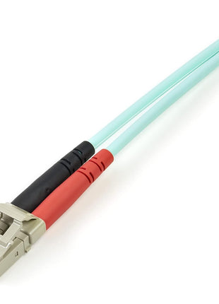StarTech.com 3m (10ft) LC/UPC OM4 Multimode Fiber Optic Cable, 50/125, 100G, Low Insertion Loss, LSZH Fiber Jumper Cord