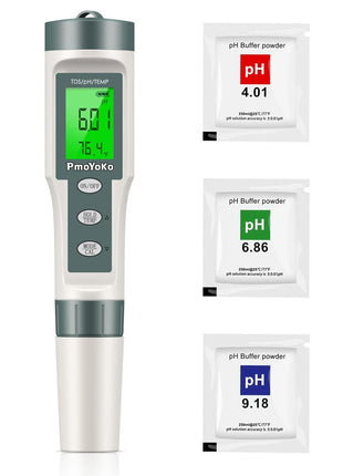 pH Meter, 3-in-1 TDS Meter Digital Water Tester with 0.01 High Precision, Water Tester for Drinking Water with 0-14 pH Test Range, TDS/Temp/pH Tester for Wine, Aquarium, Pool, Garden, Bath and Water