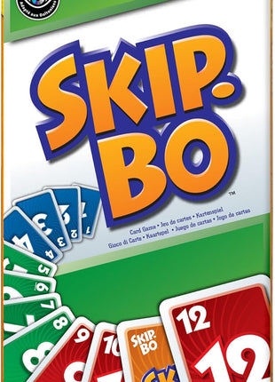 Mattel Games Skip-Bo, Ages 7+, 2-6 Players | Classic Sequencing Card Game for Kids, Teens & Grown-Ups, Travel, Camping & Game Night, 52370