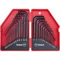 EFFICERE 30-Piece Premium Hex Key Allen Wrench Set, SAE and Metric Assortment, L Shape, Chrome Vanadium Steel, Precise and Chamfered Tips | SAE 0.028-3/8 inch, Metric 0.7-10 mm | In Storage Case