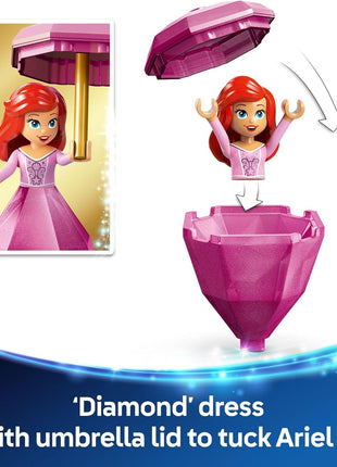 LEGO Disney Princess Twirling Ariel Toy - Building Set for Kids, Girls and Boys, Ages 5+ - Little Mermaid Toy for Fans of Movie - Ariel Doll Gift Idea for Birthdays - 43259