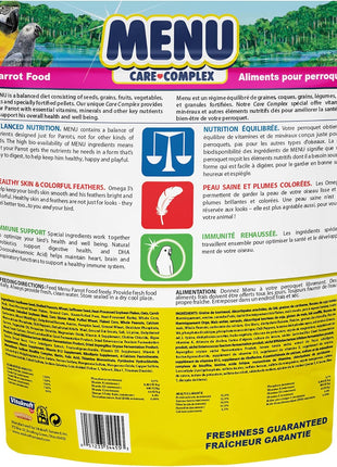 Vitakraft Menu Premium Parrot Food - Vitamin-Fortified - Macaw, Amazon, Conure, and Parrot Food for Large Birds 5 Pound (Pack of 1)