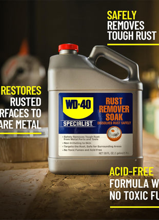 WD-40 Specialist Rust Remover Soak, One Gallon