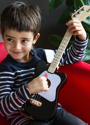 Loog Mini Acoustic kids Guitar for Beginners 3-strings Ages 3+ Learning app and lessons included
