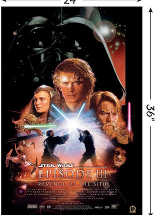 Trends International 24x36 Star Wars: Revenge of the Sith   One Sheet Wall Poster, 24.00 inch x 36.00 inch, Unframed Version