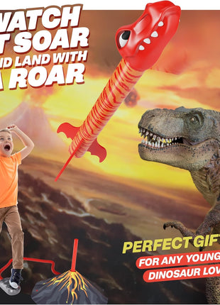 Ninja Blast Dinosaur Toy Rocket Launcher for Kids Toys for Kids 3-5 5-7 4-6 - Outdoor Toys for Kid Ages 4-8 - 3 4 Year Old Boy Birthday Gift - Gifts for Boys Age 3 4 5 6 Years Toy for Toddlers