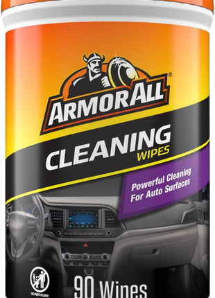 Armor All Car Cleaning Wipes, Wipes for Car Interior and Car Exterior, 90 Wipes Each