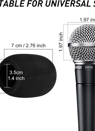 Mudder 5 Pack Foam Mic Cover Handheld Microphone Windscreen (5 Pack)