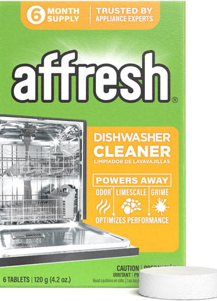 Affresh Dishwasher Cleaner, Helps Remove Limescale and Odor Causing Residue, 6 Tablets
