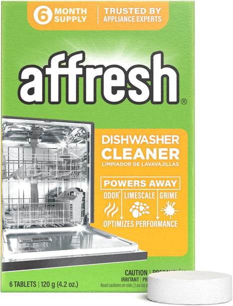 Affresh Dishwasher Cleaner, Helps Remove Limescale and Odor Causing Residue, 6 Tablets