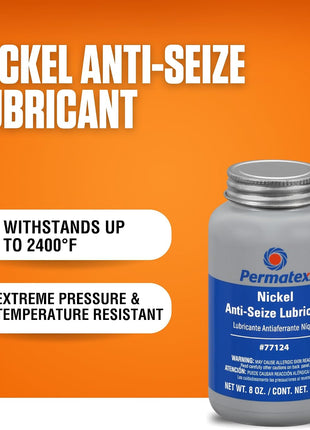 Permatex 77124 Nickel Anti-Seize Lubricant, 8 oz.