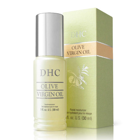 DHC Olive Virgin Oil, Moisturizing Face Oil, Nourishes Dry Skin, 1 oz | Made with Organic Olive Oil, Moisturizes without Clogging Pores, Strengthens Skin Barrier Health, Reduces Signs of Aging