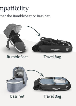UPPAbaby Travel Bag for RumbleSeat and Bassinet with TravelSafe Protection