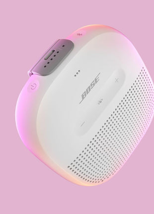 Bose SoundLink Micro Bluetooth Speaker: Small Portable Waterproof Speaker with Microphone, White Smoke