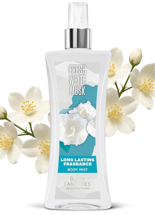 Body Fantasies Signature Fragrance Body Spray, Fresh White Musk, 8 Fluid Ounce