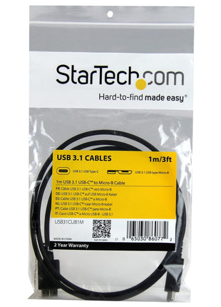 3FT USB 3.1 TYPE-C TO MICRO-B