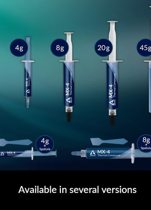 ARCTIC MX-4 (incl. Spatula, 4 g) - Premium Performance Thermal Paste for All Processors (CPU, GPU - PC), Very high Thermal Conductivity, Long Durability, Safe Application