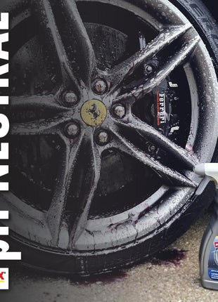 SONAX Wheel Cleaner Full Effect (230200) | Non-Acid Rim Cleaner | Color Changing Wheel Cleaner | Brake Dust Cleaner | Non-Acid Iron Remover | (500 ml or 16.9 fl. oz.)