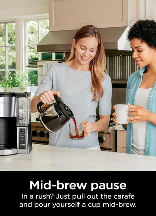 Ninja Fresh Brew Coffee Maker, 12 Cup Glass Carafe, Stainless Steel, CE251