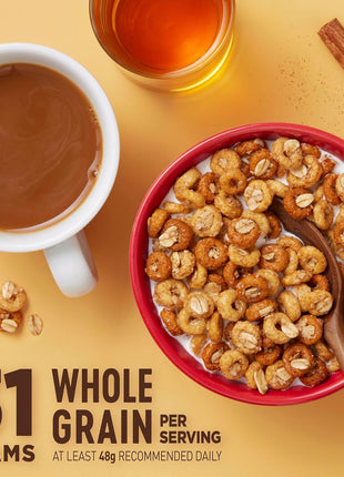 Cheerios Oat Crunch Cinnamon Breakfast Cereal, Made with Whole Grain, Family Size, 24 oz