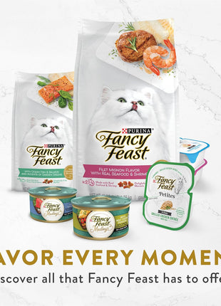 Purina Fancy Feast Lickable Wet Cat Food Broth Complement Classics Collection Variety Pack - (Pack of 12) 1.4 oz. Pouches