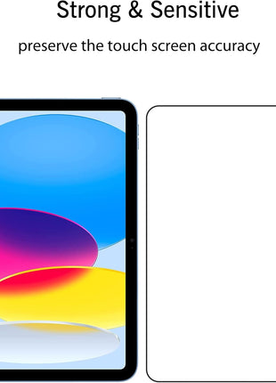 Ailun Screen Protector for iPad 11th A16 2025 [11 Inch] / 10th Generation 2022 [10.9 Inch], Tempered Glass [Face ID & Apple Pencil Compatible] Ultra Sensitive Case Friendly [2 Pack]