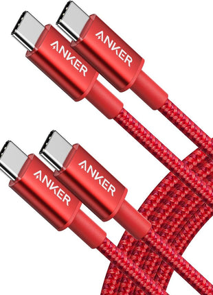 Anker USB C to USB C Cable, Type-C 60W Fast Charging Cable (6FT, 2Pack) for iPhone 16 Series, iPad mini 6 and More (Black)
