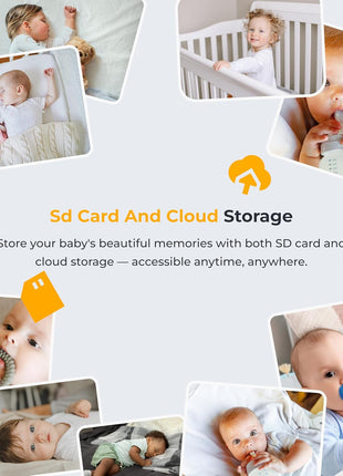 ARENTI Baby Monitor with Camera and Audio, 4MP Video Baby Monitor with 5inch Screen, Dual-Band 2.4G/5G WiFi with App, Cry & Motion Detection, Auto Tracking, Temp&Humidity Sensor, Night Vision,2-Way Talk