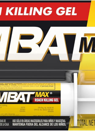 Combat Max Roach Killing Gel for Indoor and Outdoor Use, 1 Syringe, 2.1 Ounce (Pack of 1)